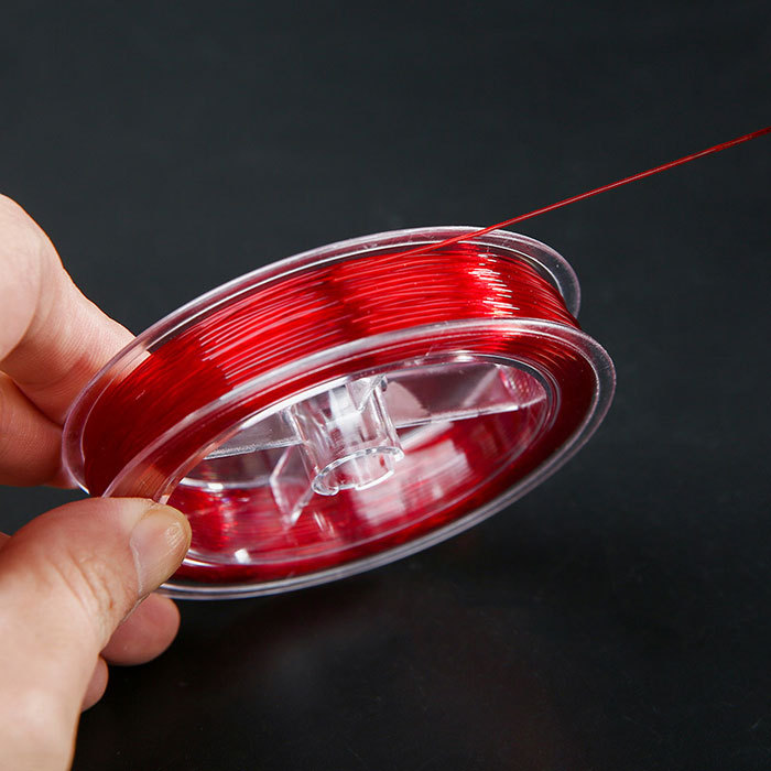 red elastic thread beading supplies