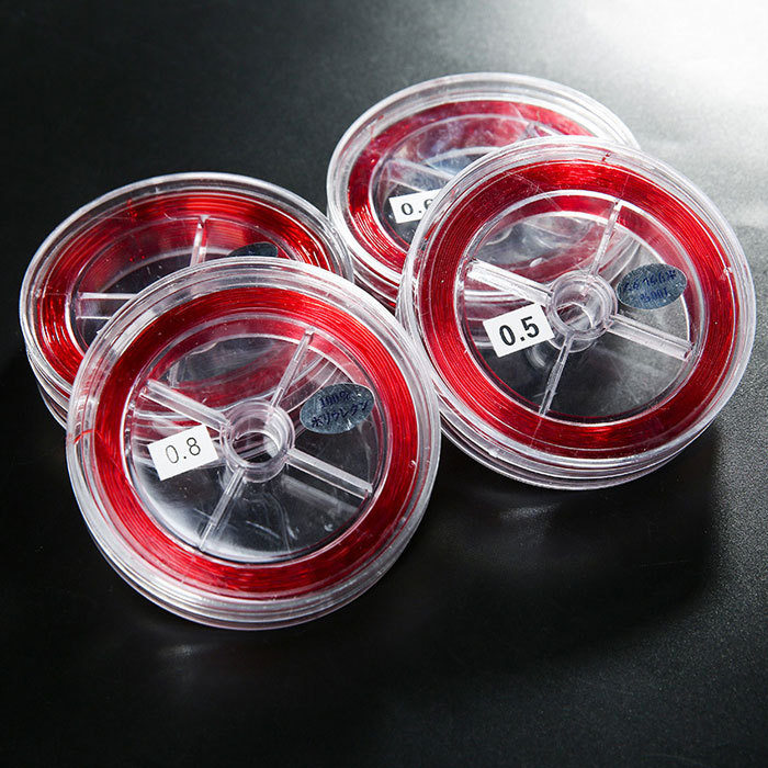 red elastic thread beading supplies
