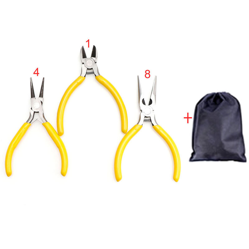 mixed yellow jewelry pliers