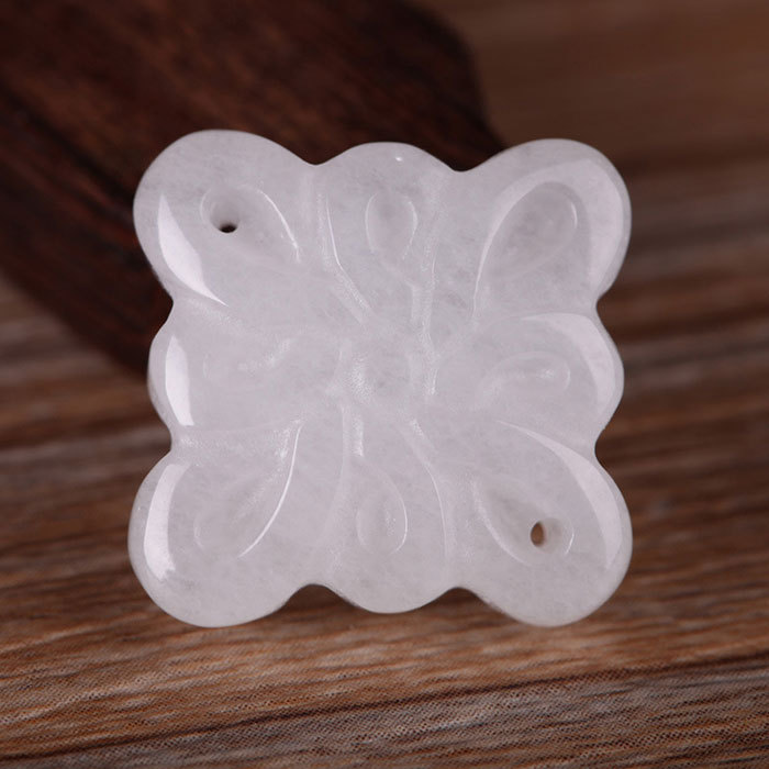 white jade Chinese knot pendant accessories