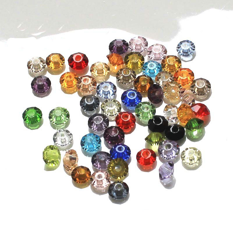 4*8mm 3A crystal oblate beads 100pcs