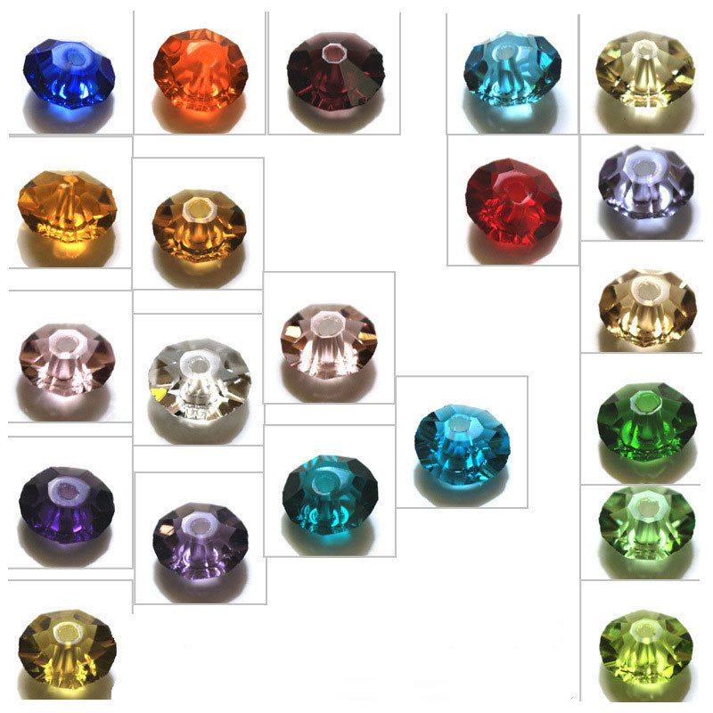 4*8mm 3A crystal oblate beads 100pcs