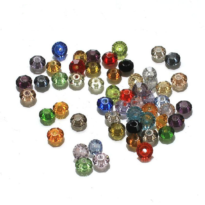 4*8mm 3A crystal oblate beads 100pcs