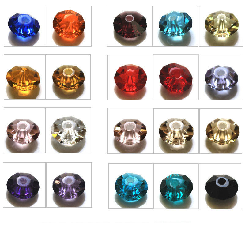4*8mm 3A crystal oblate beads 100pcs