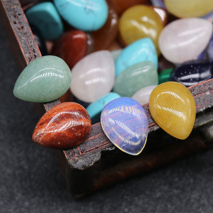 12*16mm natural stone waterdrop shape gem cabochon