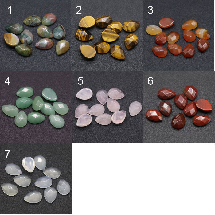 13*18mm natural stone waterdrop gem cabochon