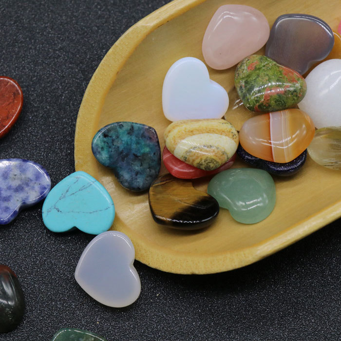 10mm Love shape flat bottle gem cabochon