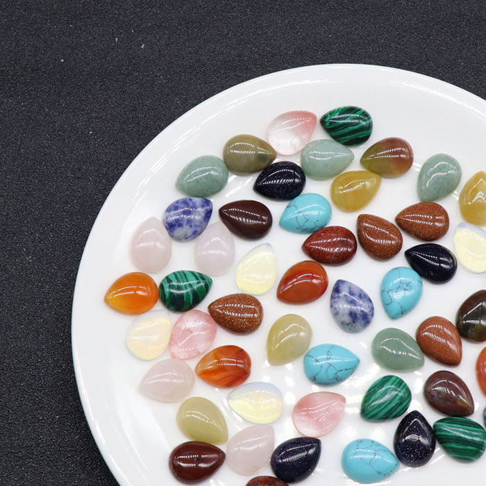 12*16mm natural stone waterdrop shape gem cabochon