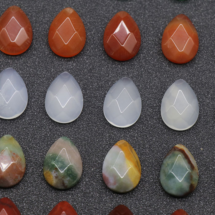 13*18mm natural stone waterdrop gem cabochon