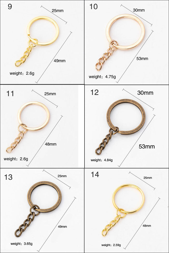 Four-link chain keychain 100pcs