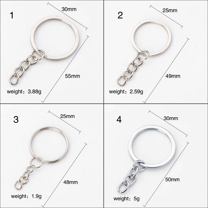 Four-link chain keychain 100pcs