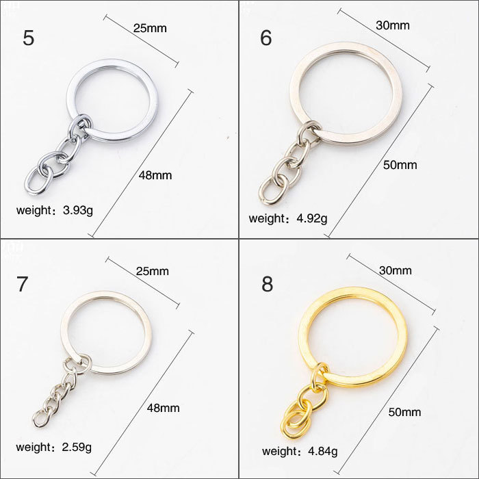 Four-link chain keychain 100pcs
