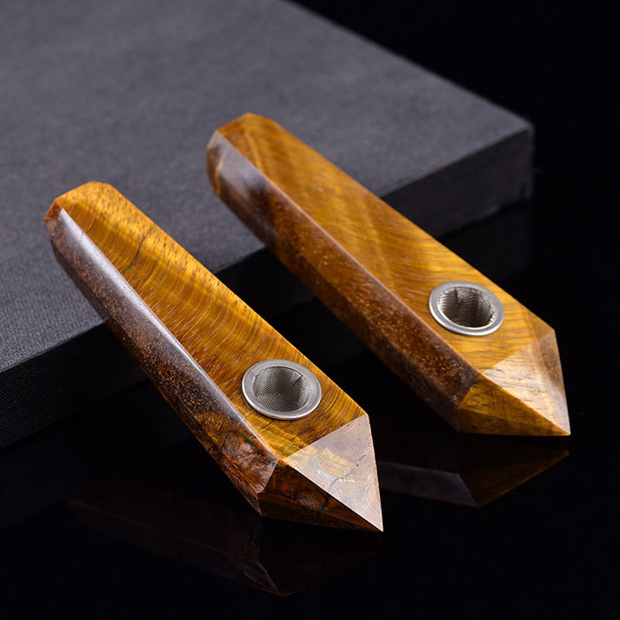 Tiger's Eye stone Pipe