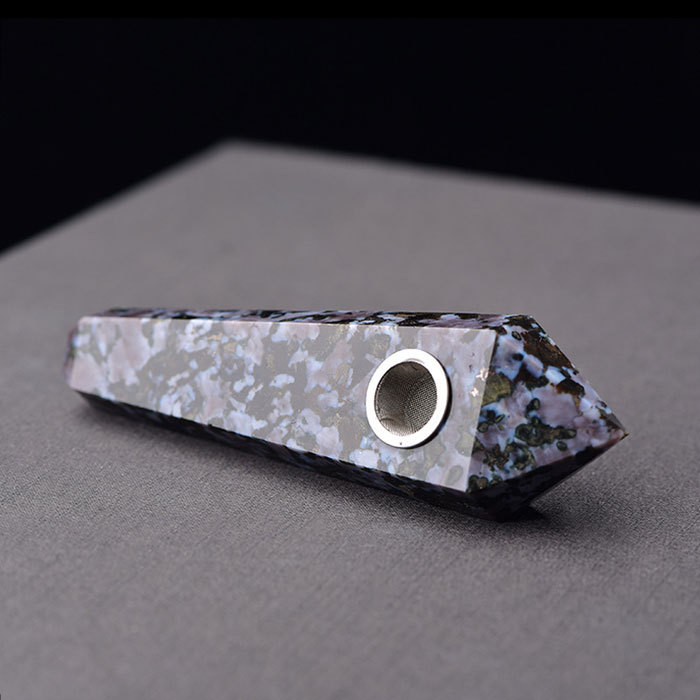 Snowflake stone pipe