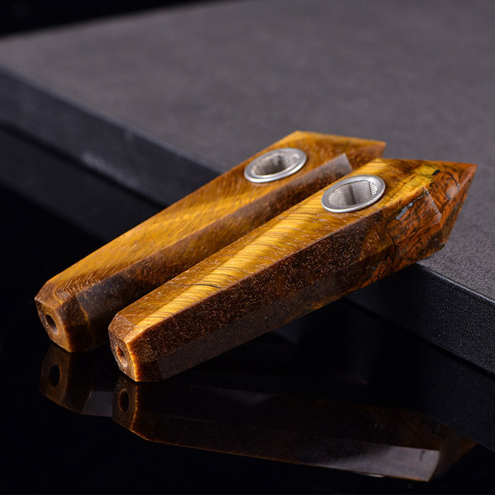 Tiger's Eye stone Pipe