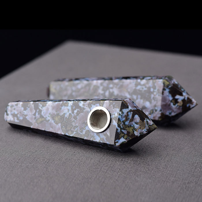 Snowflake stone pipe