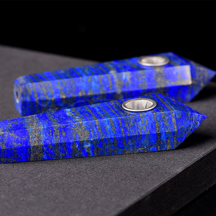 Lapis lazuli pipe