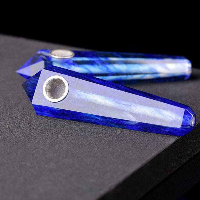 Blue smelting stone pipe
