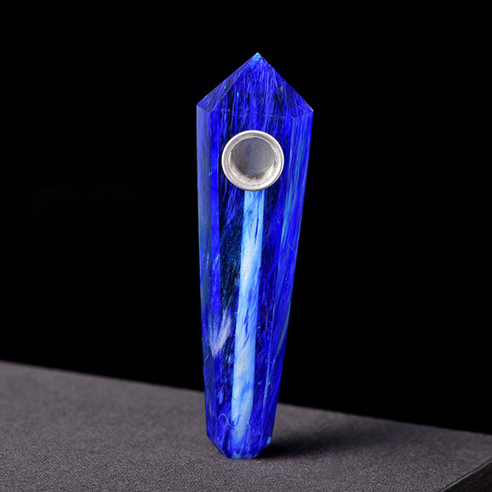 Blue smelting stone pipe