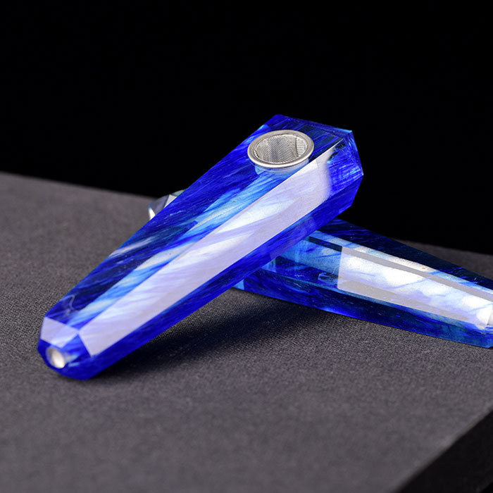 Blue smelting stone pipe