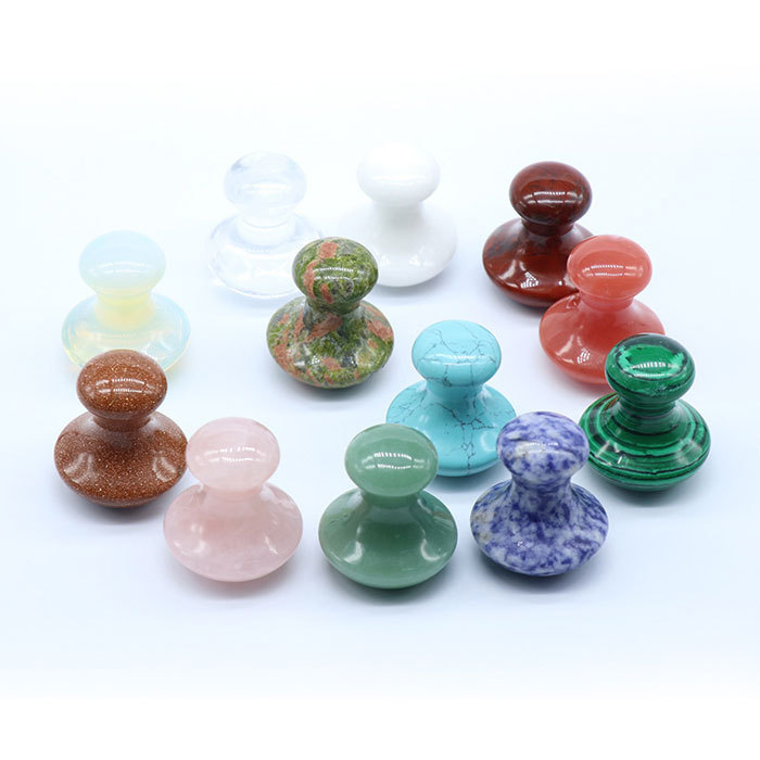 Natural stone mushroom massager Set 12pcs
