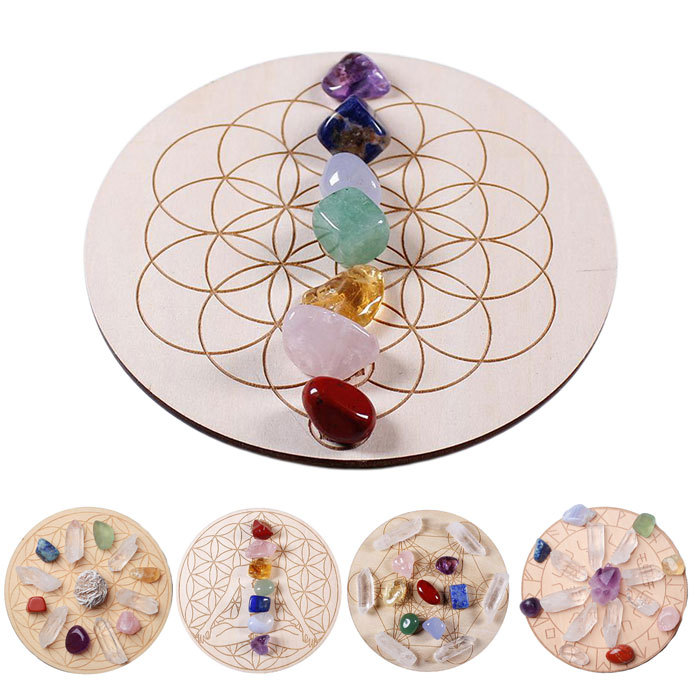Natural Crystal Stone Seven Chakra Healing Stone Seven Star Array