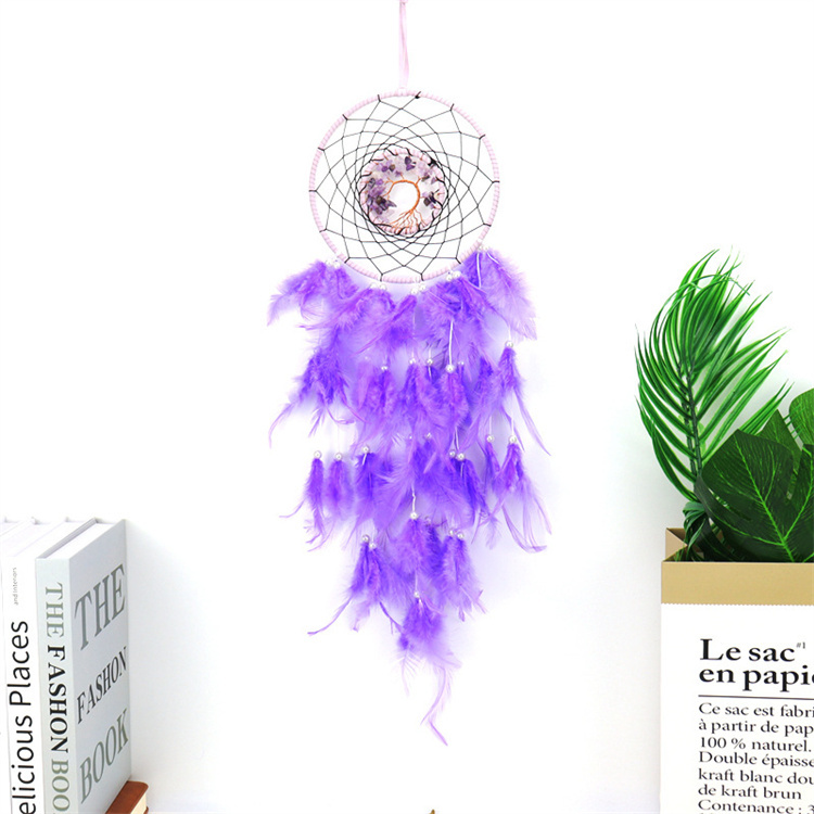 Hand woven dream catcher pendant