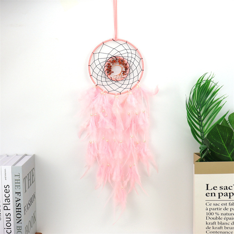 Hand woven dream catcher pendant