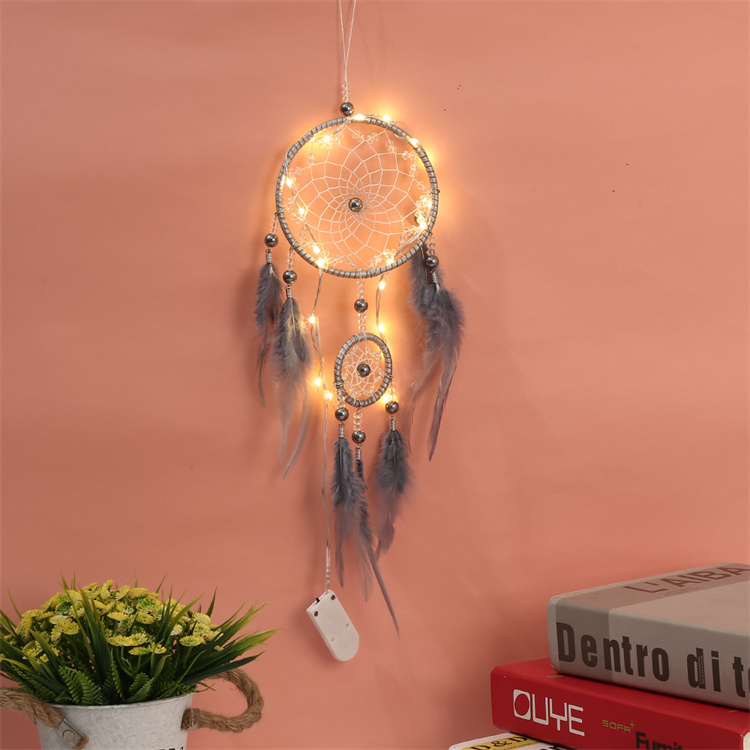 Hand woven dream catcher pendant