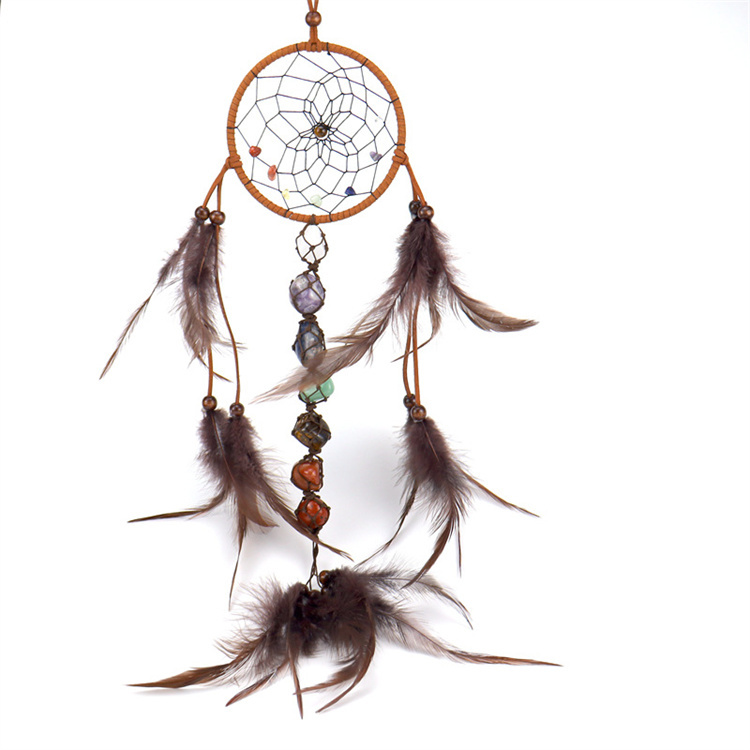 Hand woven dream catcher pendant