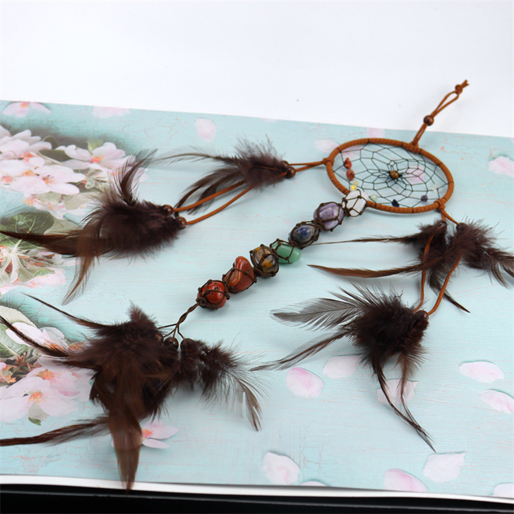 Hand woven dream catcher pendant