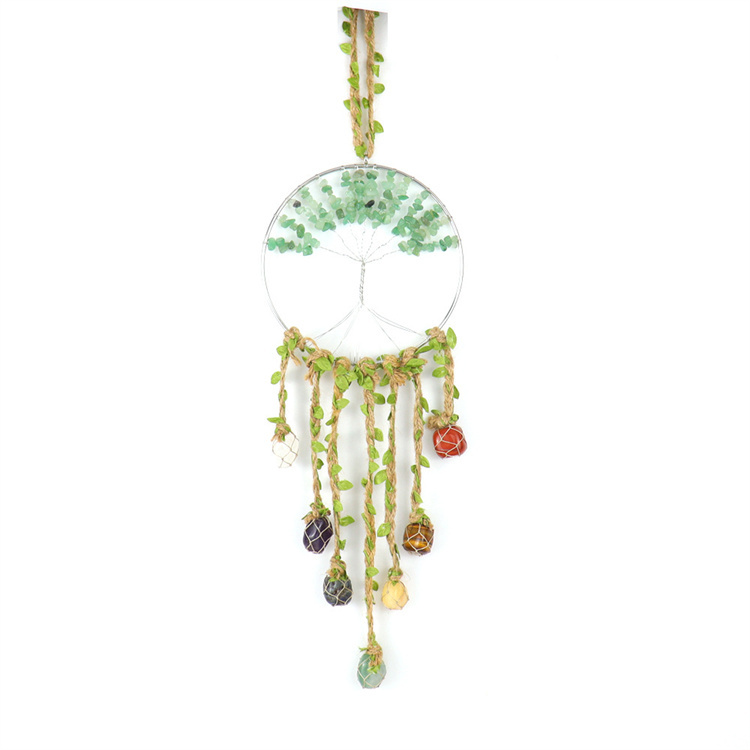Stone crystal life tree decoration