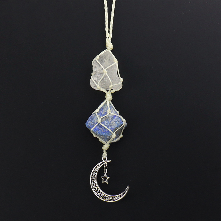 Crystal tough stone colorful pendant