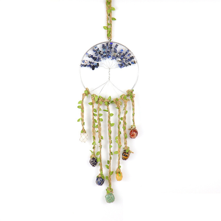 Stone crystal life tree decoration