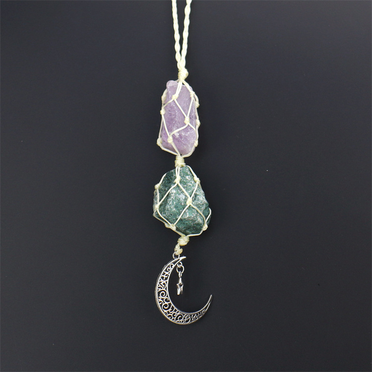 Crystal tough stone colorful pendant