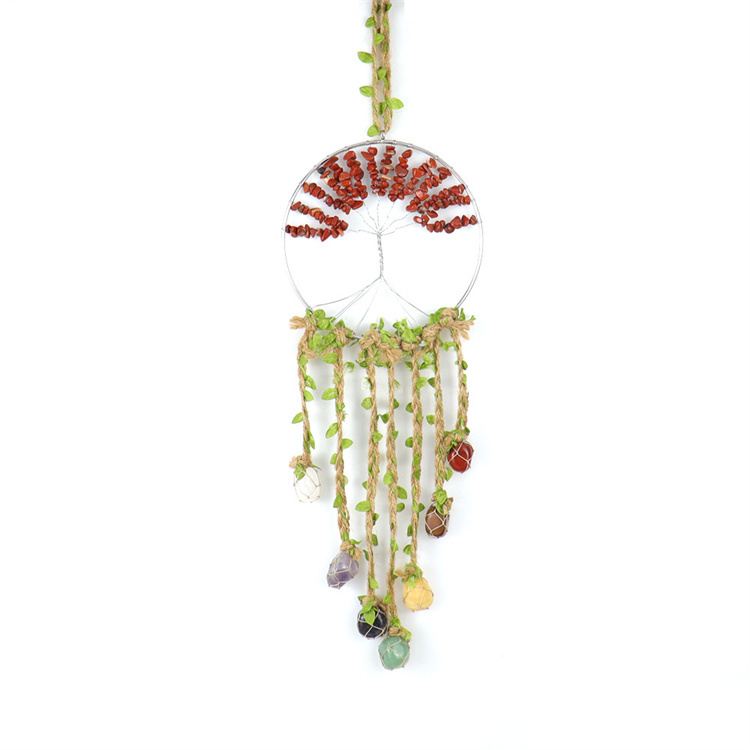 Stone crystal life tree decoration