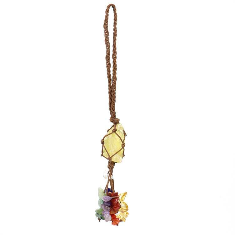 Crystal tough stone colorful pendant