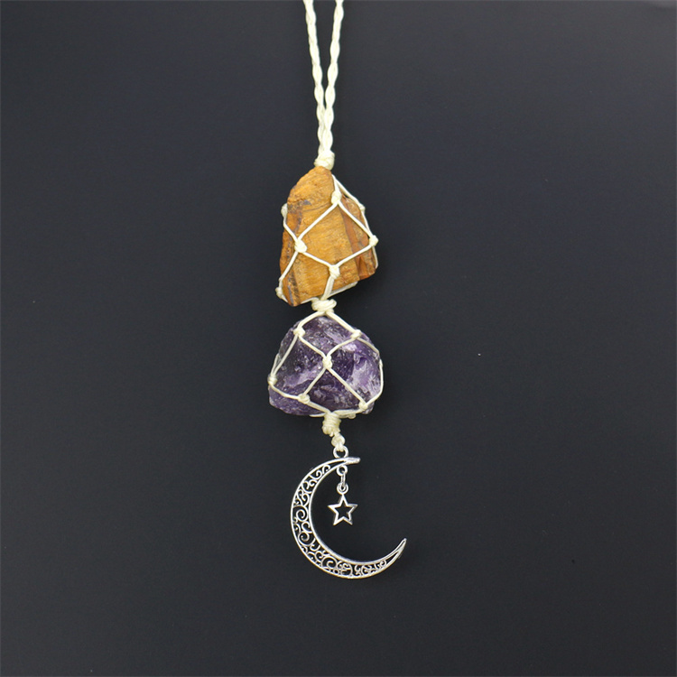 Crystal tough stone colorful pendant