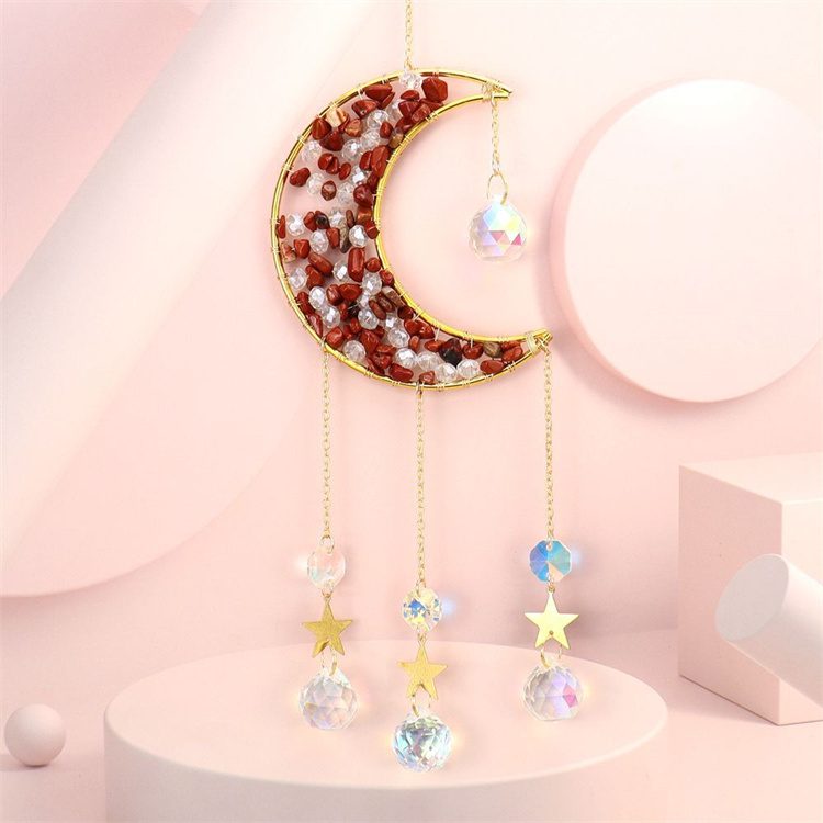 Natural Crystal Gravel Wind Chime Pendant