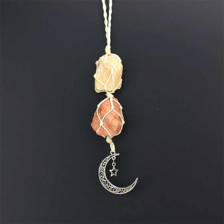 Crystal tough stone colorful pendant