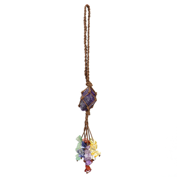 Crystal tough stone colorful pendant