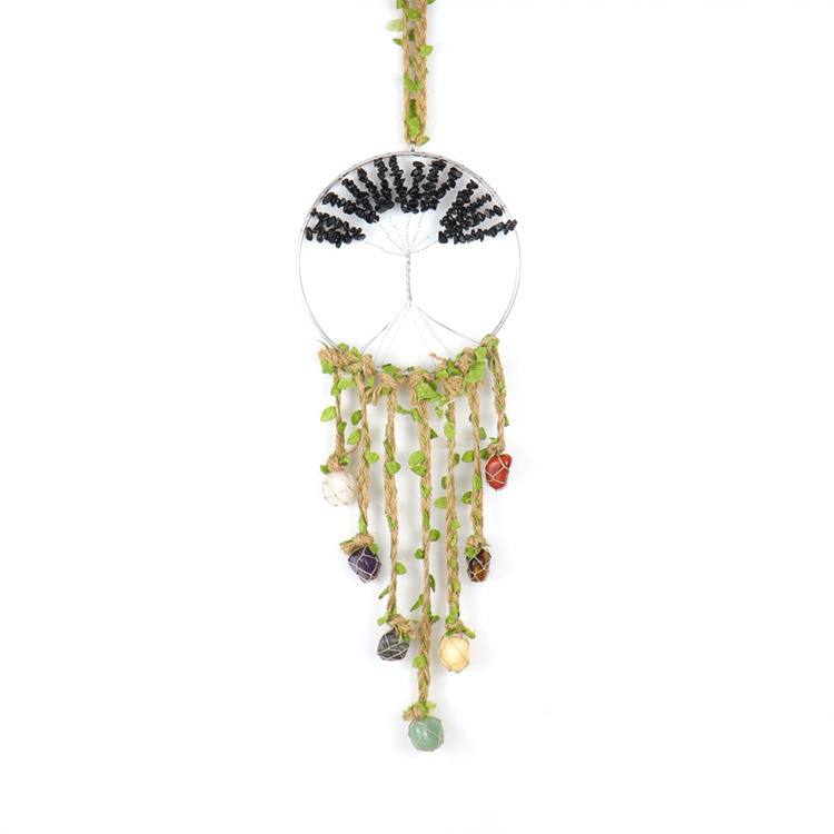 Stone crystal life tree decoration
