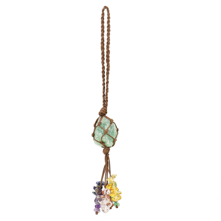 Crystal tough stone colorful pendant