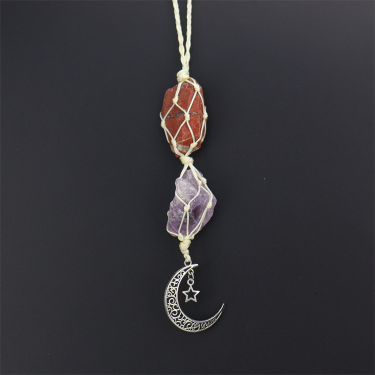 Crystal tough stone colorful pendant
