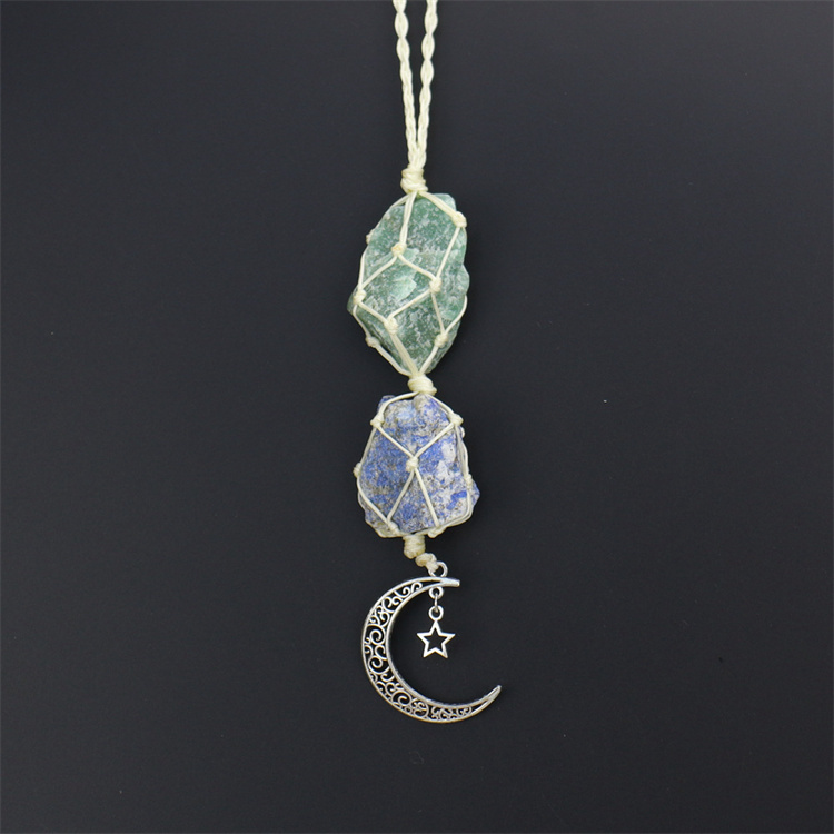 Crystal tough stone colorful pendant