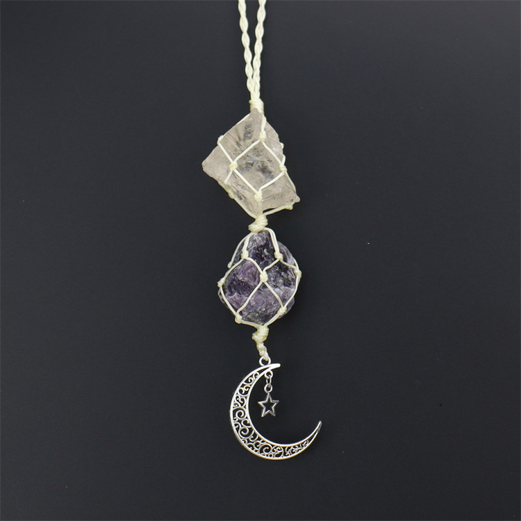 Crystal tough stone colorful pendant