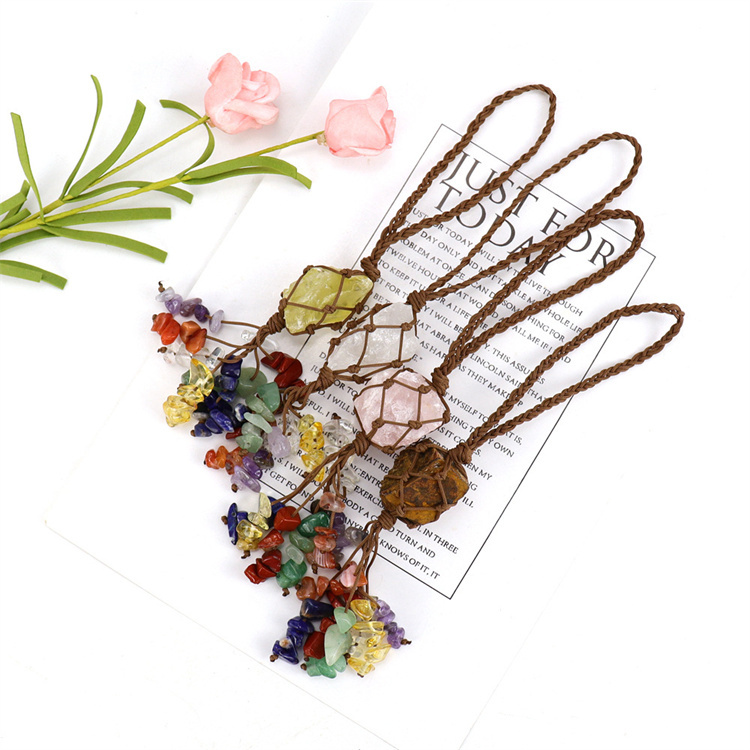 Crystal tough stone colorful pendant