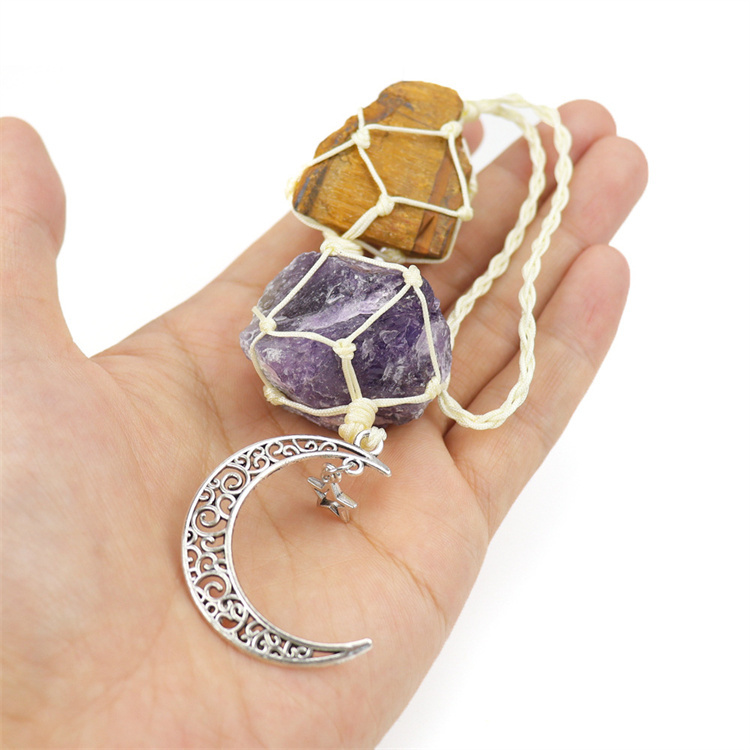 Crystal tough stone colorful pendant
