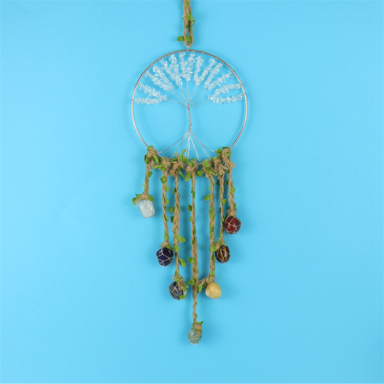 Stone crystal life tree decoration