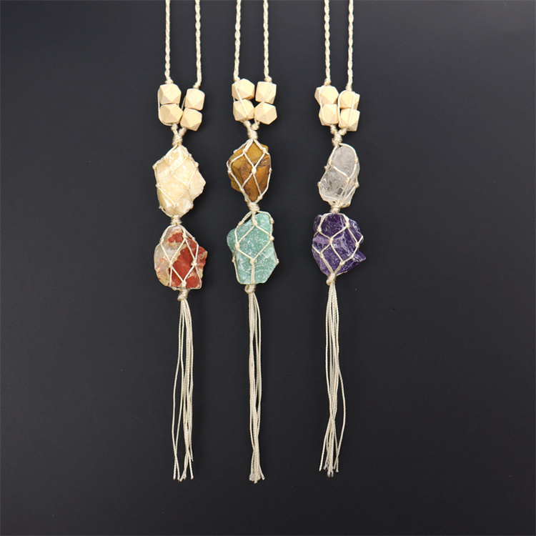 Crystal tough stone colorful pendant